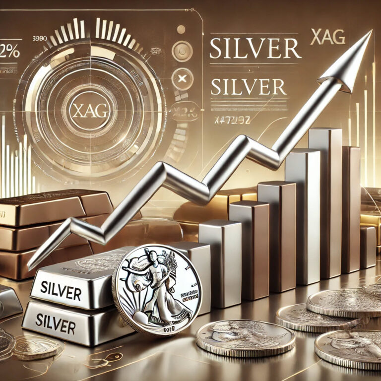 DALL·E 2024-10-21 13.09.36 - A modern financial market theme showcasing a significant surge in silver prices